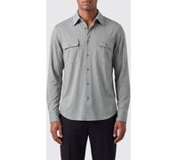 TOM FORD Slim Fit Striped Silk and Cotton Blend Shirt with Pockets - Size: 50 - male