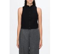 TOM FORD Slim Fit Wool Top with Mandarin Collar and Off-the-Shoulder Design - Size: 38 - female
