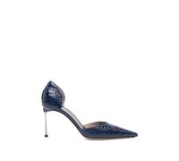 TOM FORD Spire D'orsay crocodile-effect pumps - Blue 36-37-38.5-40-41
