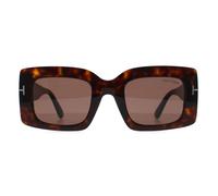 Tom Ford Square Shiny Dark Havana Light Brown Brigitta Ft1188