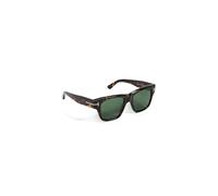 TOM FORD FT1280 CAINE-02 52N Man Sunglasses Acetate Havana Green Squared Normal