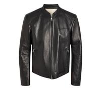 Tom Ford Stand-collar Leather Biker Jacket - Black And White - 50 (IT50 / L)
