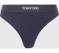 TOM FORD Stretch-Modal Thong with Contrasting Logo-Jacquard Elasticated Waistband - Size: M - female