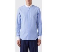 TOM FORD Striped Cotton Poplin Shirt with Wing Collar - Size: 40 - male