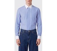 TOM FORD Striped Slim Fit Cotton Shirt with French Collar and Concealed Placket - Size: 41 - male
