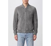 TOM FORD Suede Calfskin Bomber Jacket with Ribbed Collar - Size: 50 - male