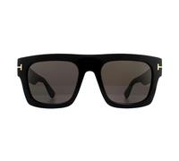 TOM FORD Man TOM FORD FT0711 FAUSTO 01A Sunglasses Acetate Black Grey Squared Normal