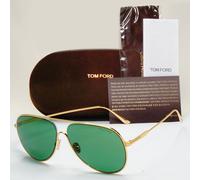 Tom Ford Sunglasses Alec Gold Green Metal Pilot Large FT0824 TF 824 30N 62mm