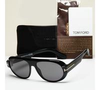 Tom Ford Sunglasses Blake-02 Black Glossy Pilot TF 1102 FT1102 01A 59mm
