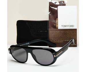 Tom Ford Sunglasses Blake-02 Black Glossy Pilot TF 1102 FT1102 01A 59mm