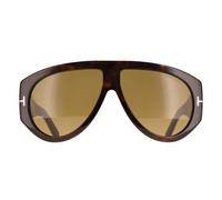 TOM FORD FT1044 BRONSON 52N Man Sunglasses Acetate Havana Green Pilot Normal