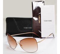 Tom Ford Sunglasses Colette Gold Brown Gradient FT0250 TF 250 28F 63mm