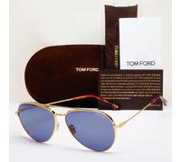 Tom Ford Sunglasses Dashel-02 Metal Pilot Gold Blue FT0996 TF 996 30V 62mm