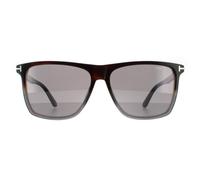 Tom Ford Rectangle Mens Coloured Havana Grey Mirror - One Size
