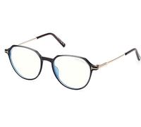 Tom Ford Sunglasses FT 5875-B BLUE BLOCK Grey Striped 52/18/145 man
