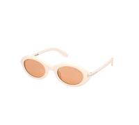TOM FORD Woman FT1186 CARMEN 25E Sunglasses Acetate Ivory Brown Round Normal