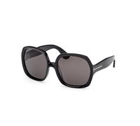 TOM FORD Woman FT1221 SAFFRON 01A Sunglasses Acetate Black Smoke Squared Normal