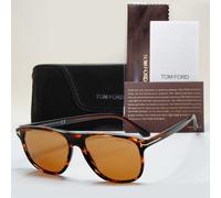 Tom Ford Sunglasses Joni Brown Havana Gold Square FT0905 TF 905 50E 56mm