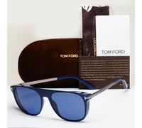 Tom Ford Sunglasses Lionel-02 Square Navigator Blue TF 1105 FT1105 90V 55mm