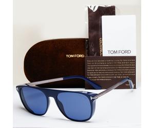 Tom Ford Sunglasses Lionel-02 Square Navigator Blue TF 1105 FT1105 90V 55mm