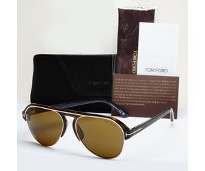 Tom Ford Sunglasses Marshall Brown Tortoise Gold Pilot FT0929 TF 929 52J 58mm
