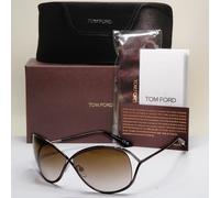 Tom Ford Sunglasses Miranda Gunmetal Brown Gradient Metal FT0130 TF 130 36F