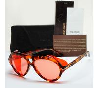 Tom Ford Sunglasses Neughman Brown Rose Red Rose Side Shields FT0882 TF 882 54S