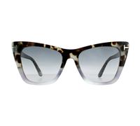 Tom Ford Sunglasses Poppy FT0846 55B Coloured Havana Grey Gradient