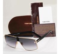 Tom Ford Sunglasses Reno Black Gold Grey Gradient Navigator FT0911 TF 911 28B