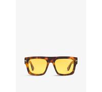 Tom Ford Tom Ford Ft0711 Fausto Square-Frame Acetate Sunglasses Brown