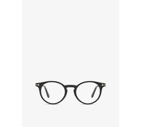 Tom Ford Tom Ford Ft5557-B Round-Frame Acetate Optical Glasses Black