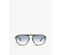Tom Ford Tom Ford Jacob Aviator Sunglasses Black Shiny