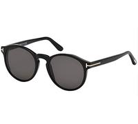 TOM FORD Unisex FT0591 IAN-02 01A Sunglasses Acetate Black Grey Round Normal