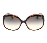 Tom Ford Unisex FT0919 Chiara 55B Havana Sunglasses - Brown - One Size