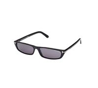 TOM FORD Unisex FT1058 ALEJANDRO 01A Sunglasses Acetate Black Grey Squared Normal