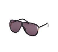 TOM FORD Unisex FT1197 AXEL 01A Sunglasses Injected Black Smoke Pilot Normal