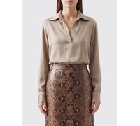 TOM FORD V-Neck Silk Blouse with Long Dropped-Shoulder Sleeves - Size: 40 - female