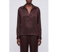 TOM FORD V-Neck Silk Blouse with Long Dropped-Shoulder Sleeves - Size: 44 - female