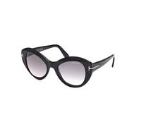TOM FORD Woman FT1084 GUINEVERE 01B Sunglasses Acetate Black Grey Butterfly Normal Shaded
