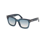 TOM FORD Woman FT1115 LEIGH-02 92P Sunglasses Acetate Blue Green Squared Normal Shaded