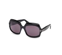 TOM FORD Woman FT1155 REN 01A Sunglasses Acetate Black Smoke Geometric Normal