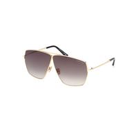 TOM FORD Woman FT1185 STELLA 30B Sunglasses Metal Gold Smoke Squared Normal
