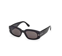 TOM FORD Woman FT1187 CIELLE 01A Sunglasses Acetate Black Smoke Round Normal