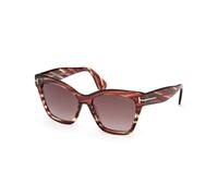 TOM FORD Woman FT1217 ELVIRA 55T Sunglasses Acetate Havana Bordeaux Butterfly Normal