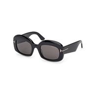 TOM FORD Woman FT1219 CARMEN-02 01A Sunglasses Acetate Black Smoke Squared Normal