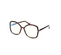 TOM FORD Woman FT5845-B 52 Optical frames Injected Havana Butterfly Normal