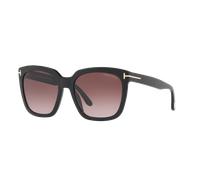 Tom Ford Woman Sunglass FT0502 - Frame color: Black Shiny, Lens color: Burgundy Gradient