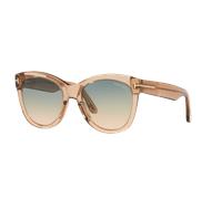 Tom Ford Woman Sunglass FT0870 - Frame color: Brown, Lens color: Green Gradient