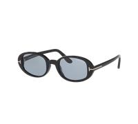 Tom Ford Woman Sunglass Iggy - Frame color: Black Shiny, Lens color: Grey