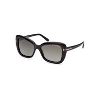 Tom Ford Square Womens Shiny Black Smoke Gradient Maeve FT1008 - One Size